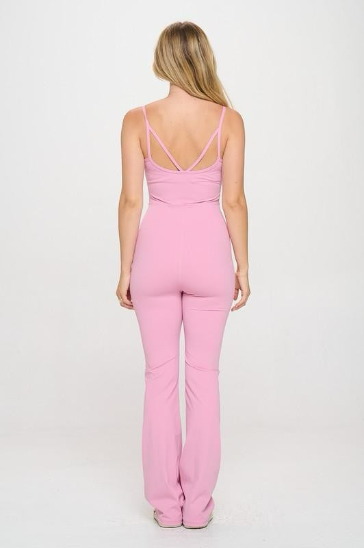 Valerie Premium Jumpsuit Set (PINK)