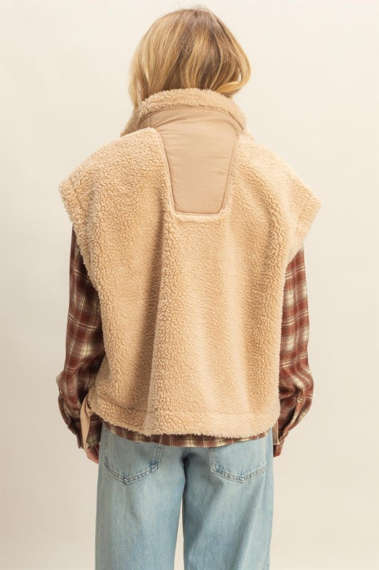 Cozy Sherpa Vest Jacket