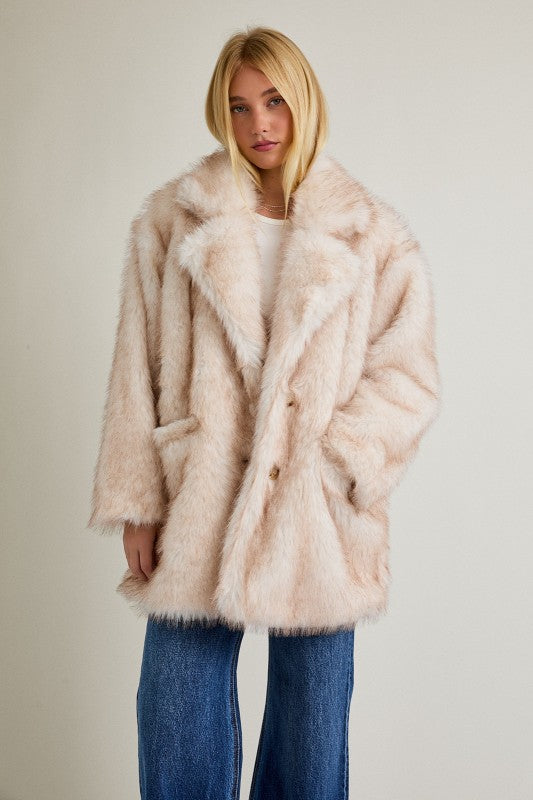 Cloud Nine Oversized Faux Fur Jacket