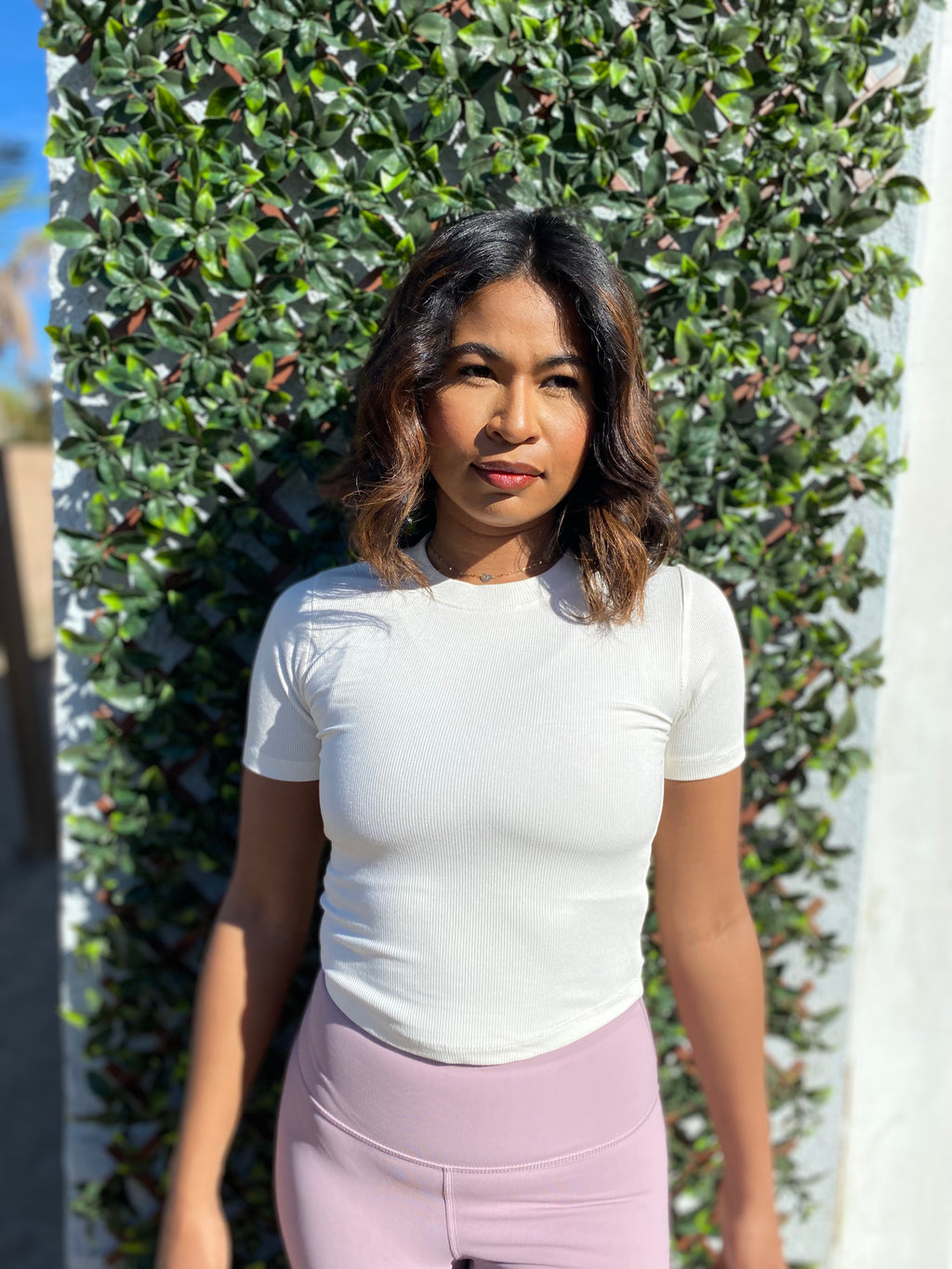 Jenny Essential Micro-Ribbed Crop Top