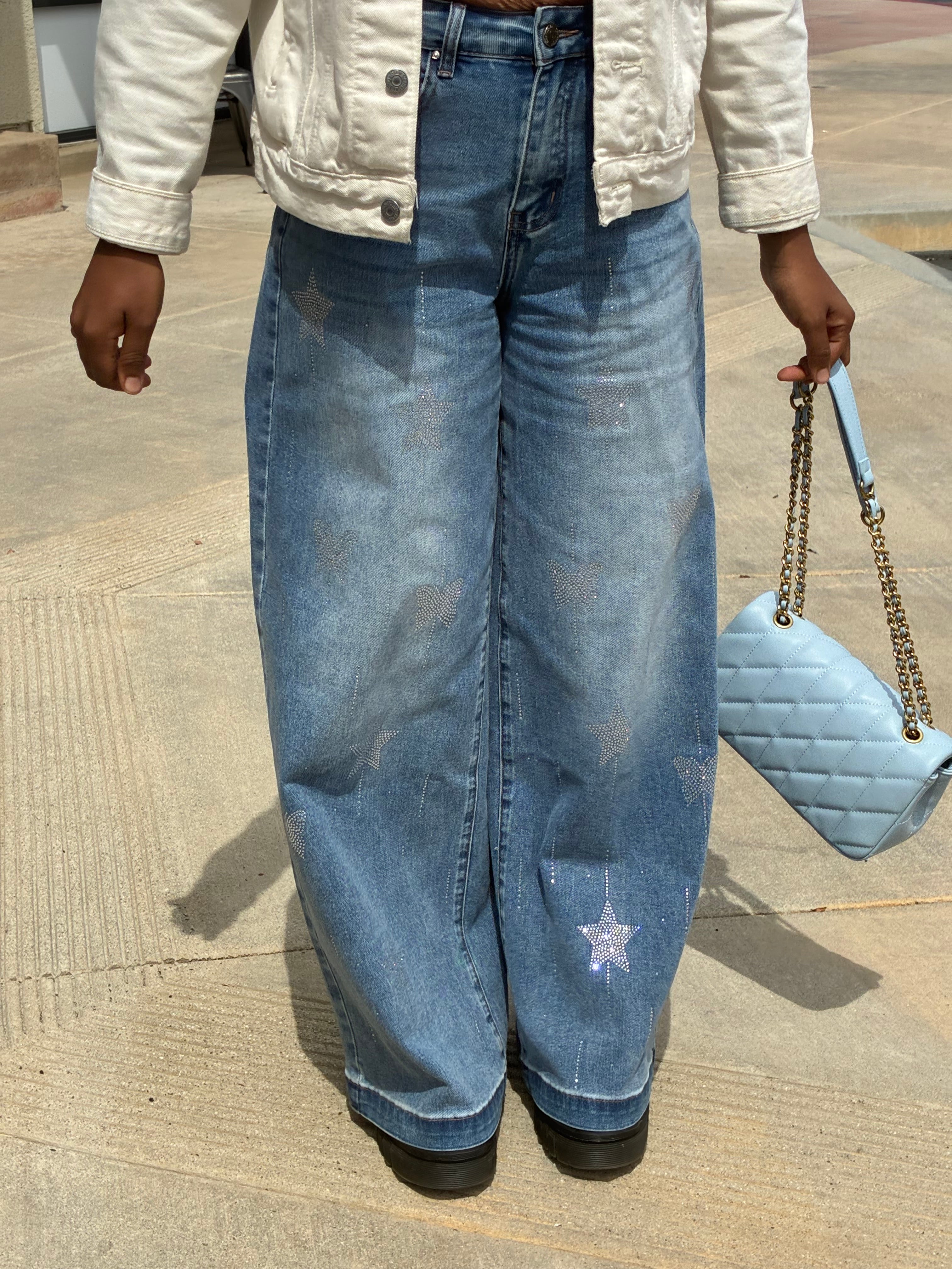 Stella Denim Pants - Light Blue