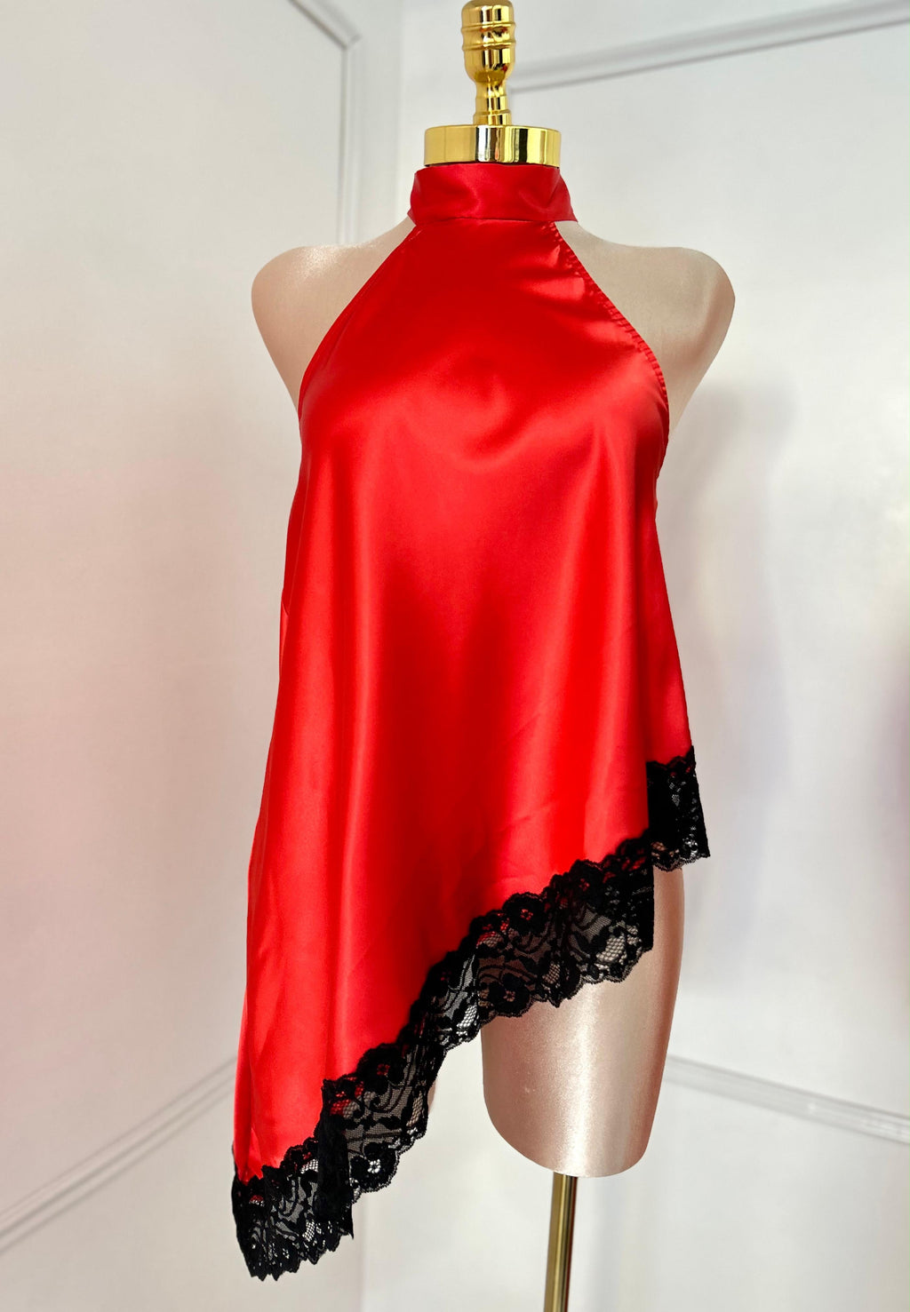 Leslie Satin Halter Top - PREORDER