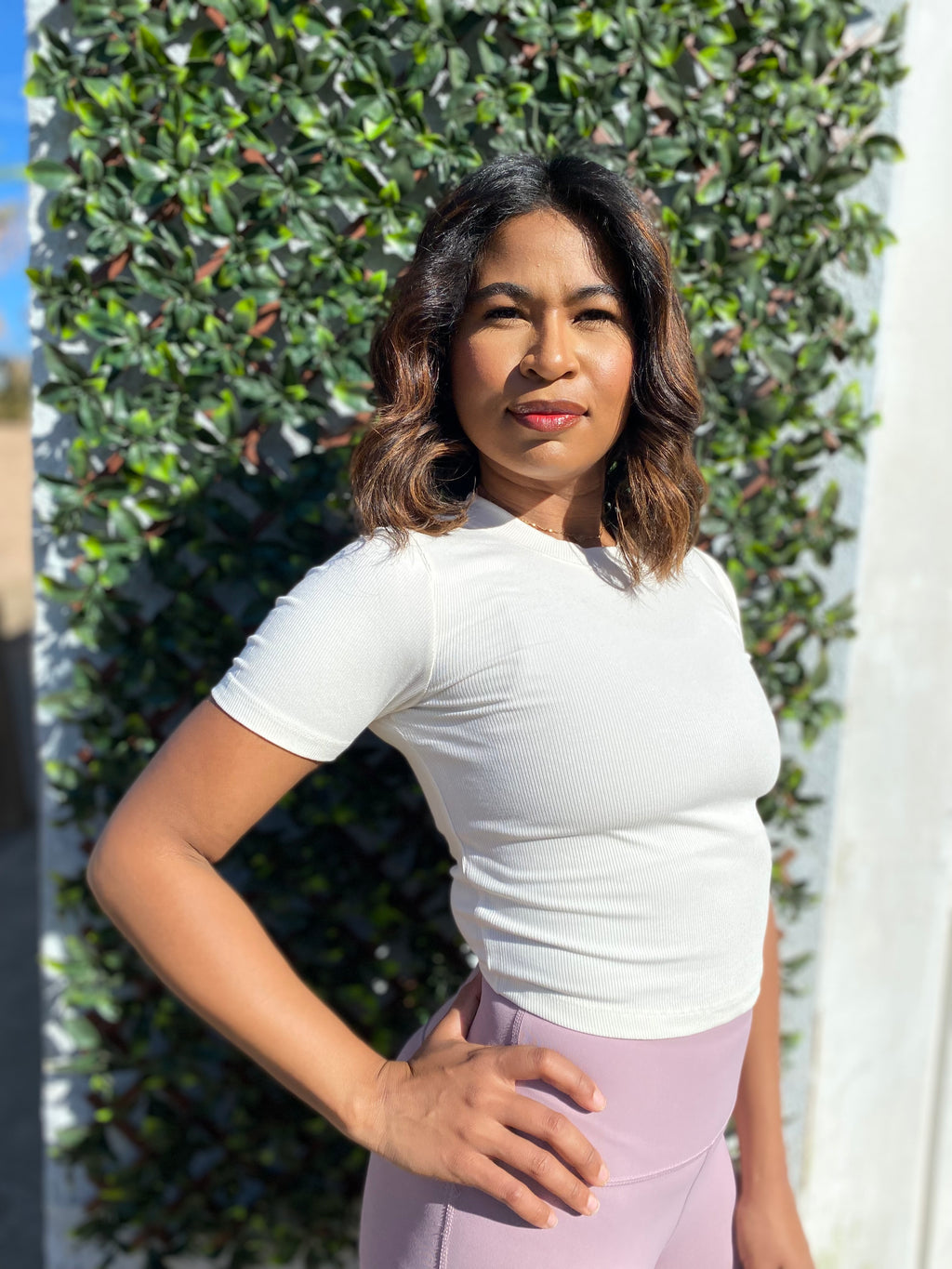 Jenny Essential Micro-Ribbed Crop Top