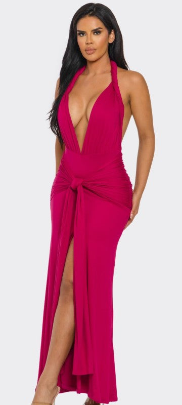 Aurora Halter Maxi Dress - Preorder