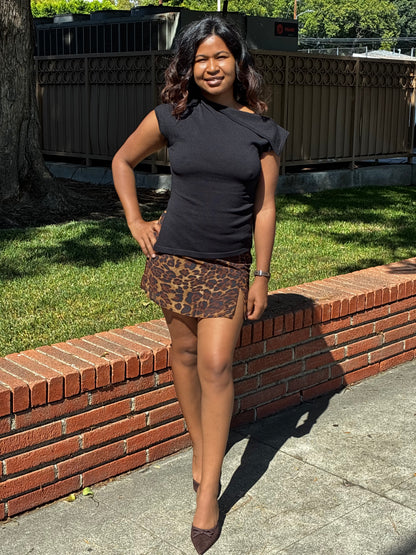 Fierce & Flirty Leopard Mini Skirt
