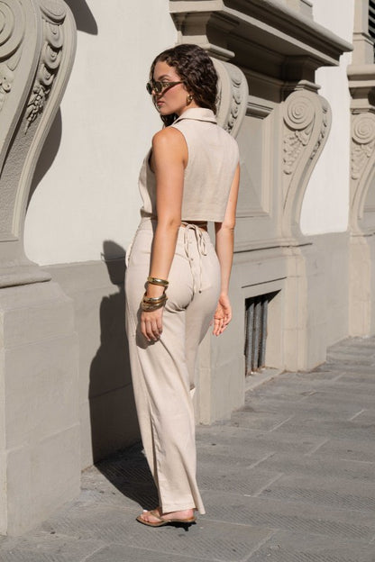 Coastal Breeze Linen Pant Set PREORDER