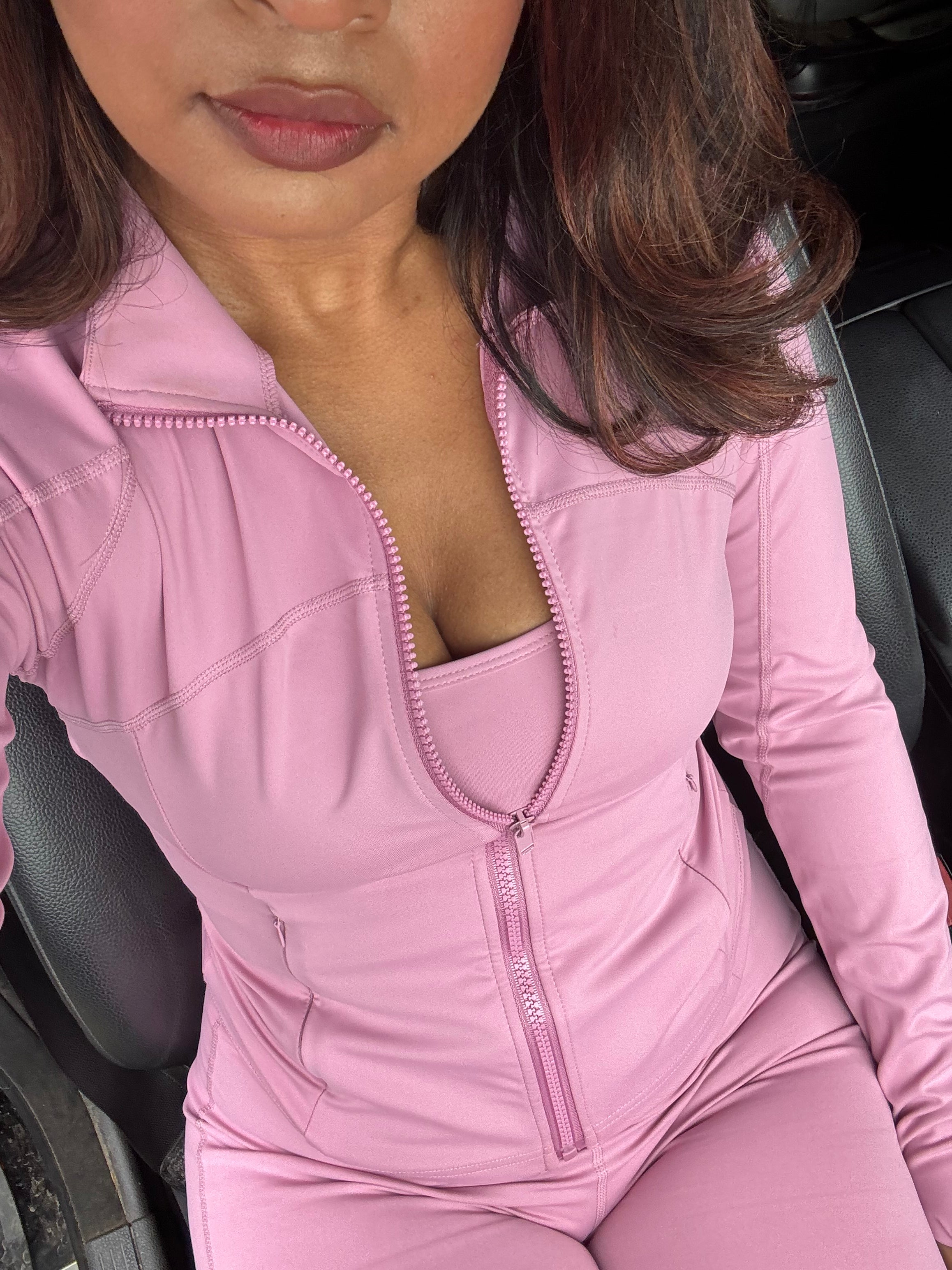 Valerie Premium Jumpsuit Set (PINK)