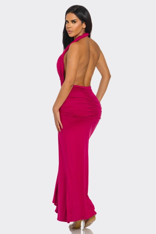 Aurora Halter Maxi Dress - Preorder