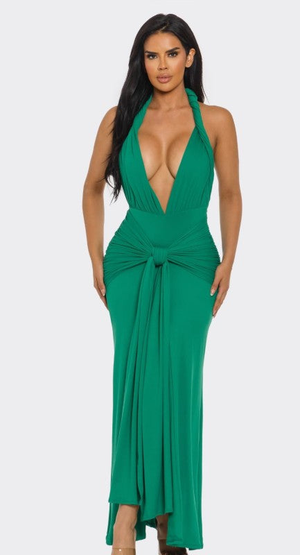 Aurora Halter Maxi Dress - Preorder