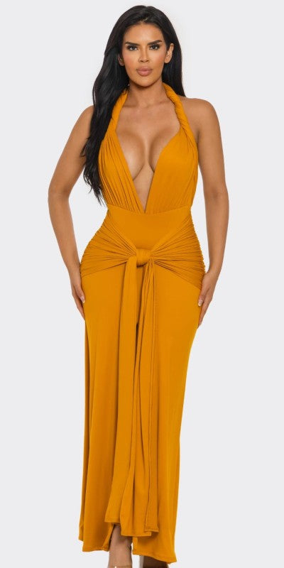 Aurora Halter Maxi Dress - Preorder