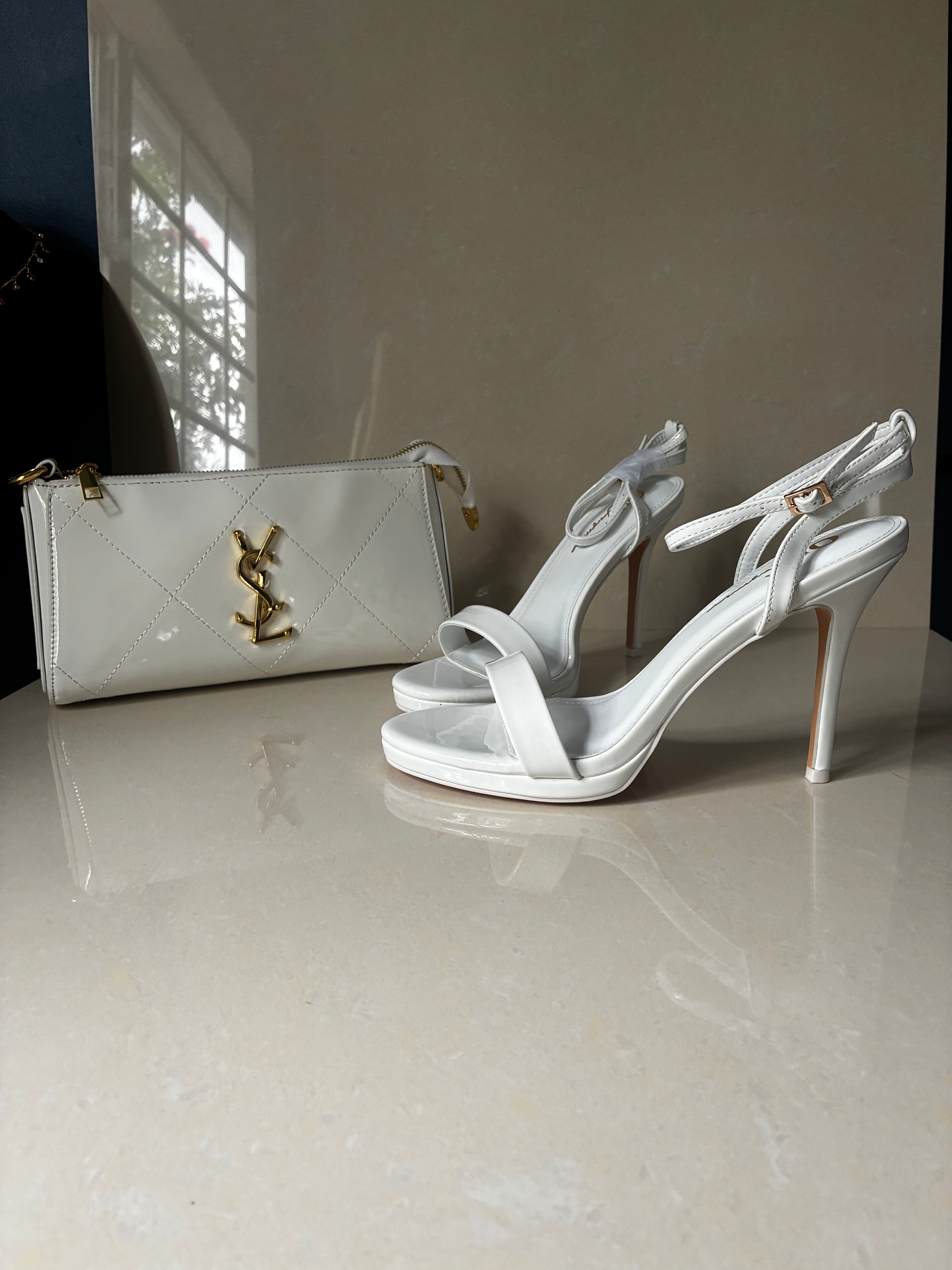Cleo Heels - White
