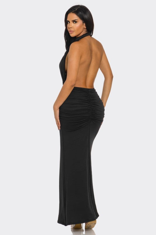 Aurora Halter Maxi Dress - Preorder