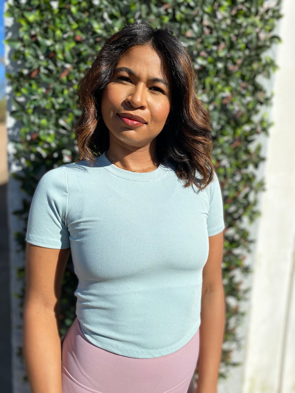 Jenny Essential Micro-Ribbed Crop Top