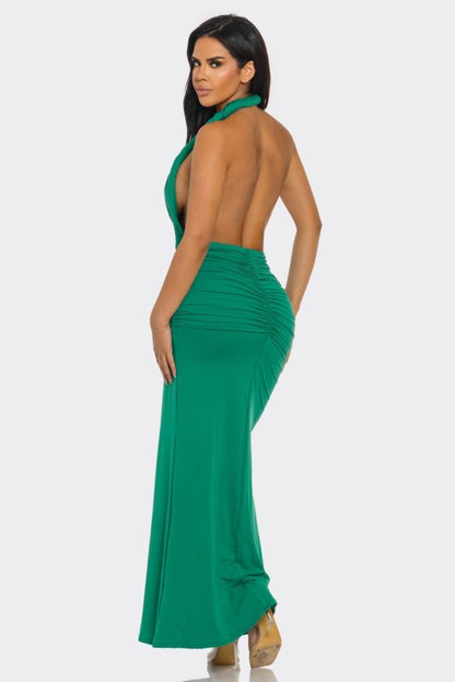 Aurora Halter Maxi Dress - Preorder