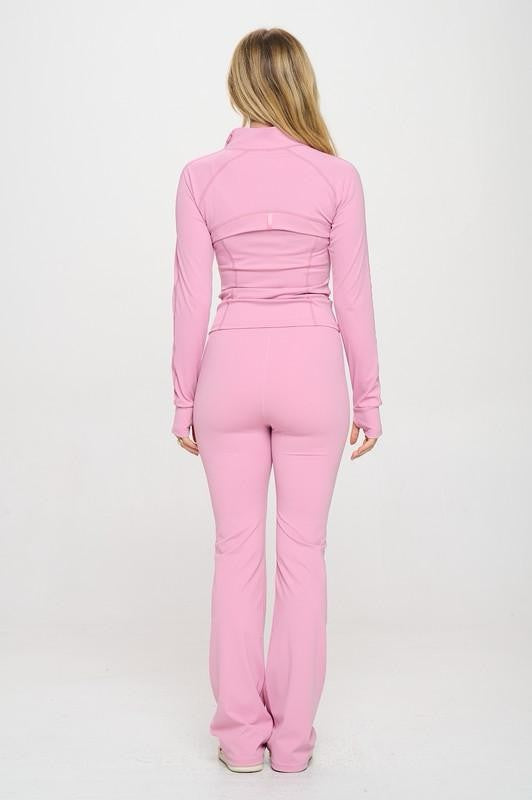 Valerie Premium Jumpsuit Set (PINK)