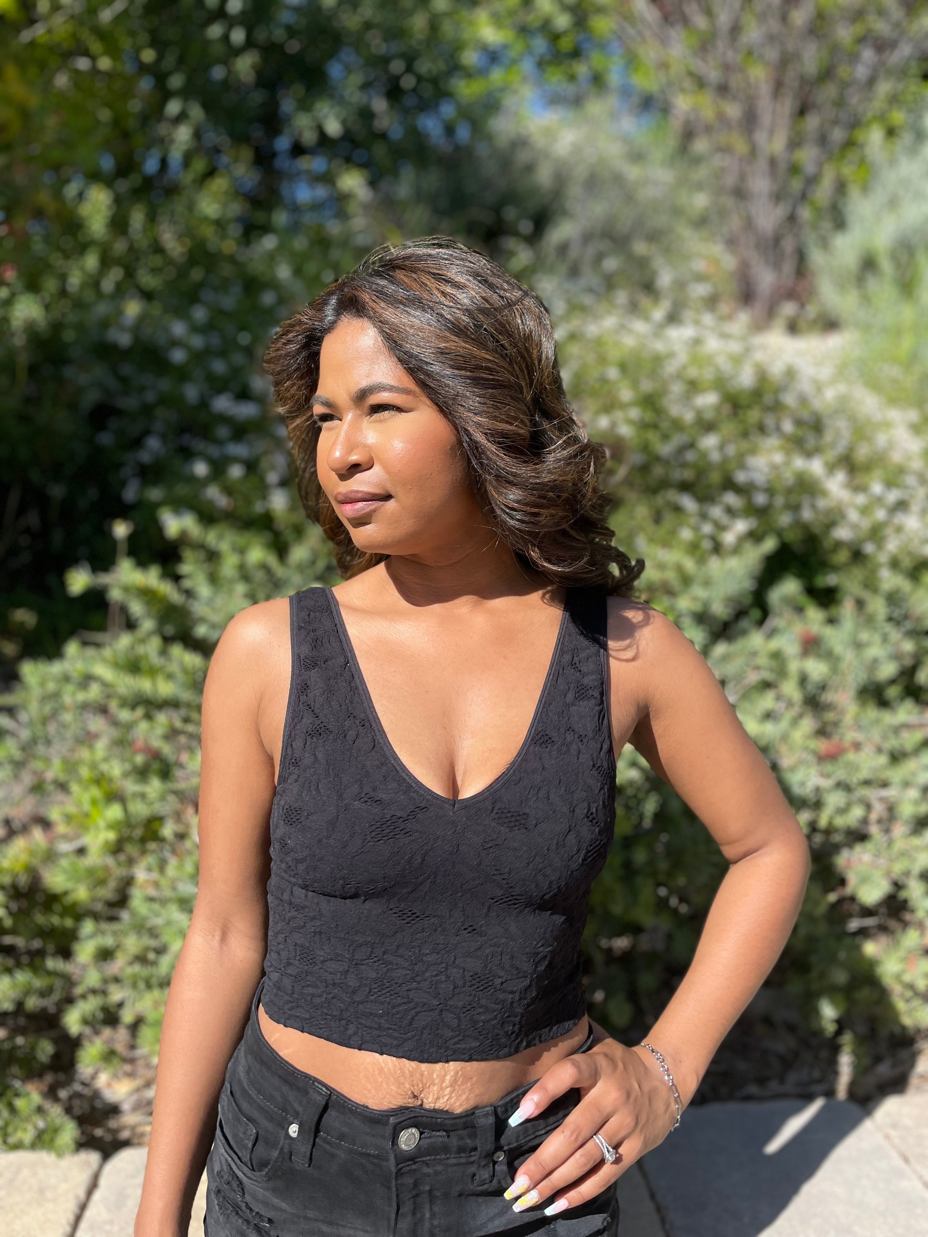 Elaine Lace V-Neck Tank Top