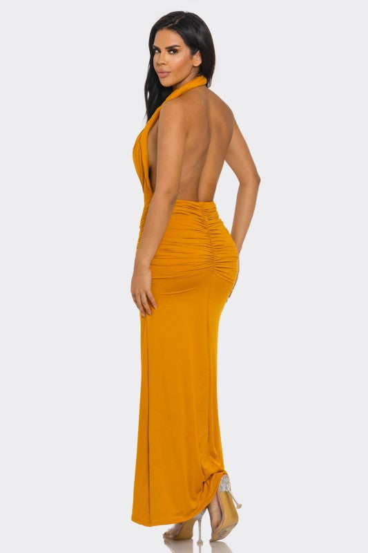 Aurora Halter Maxi Dress - Preorder