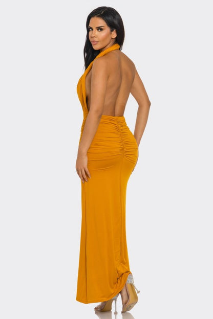 Aurora Halter Maxi Dress - Preorder