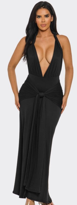 Aurora Halter Maxi Dress - Preorder
