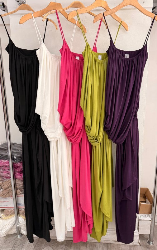 Amara Ruched Maxi Dress - PREORDER