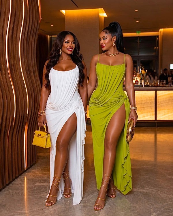 Amara Ruched Maxi Dress - PREORDER