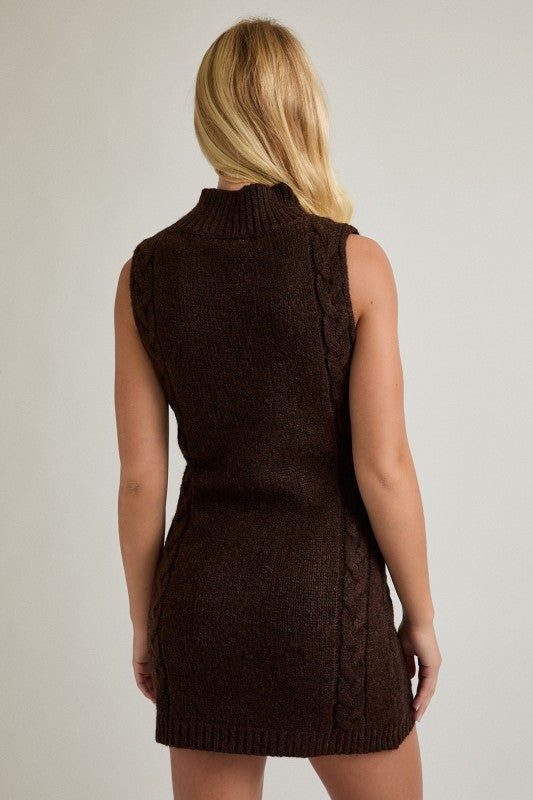 Cable Sweater Mini Dress (PREORDER)