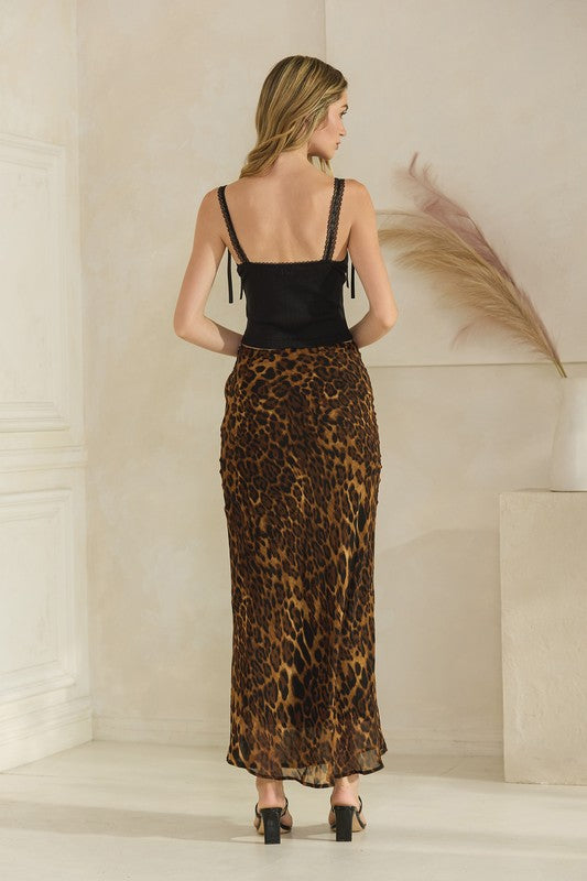 Wild Side Leopard Skirt