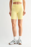 Summer Sculpt Biker Shorts - Yellow