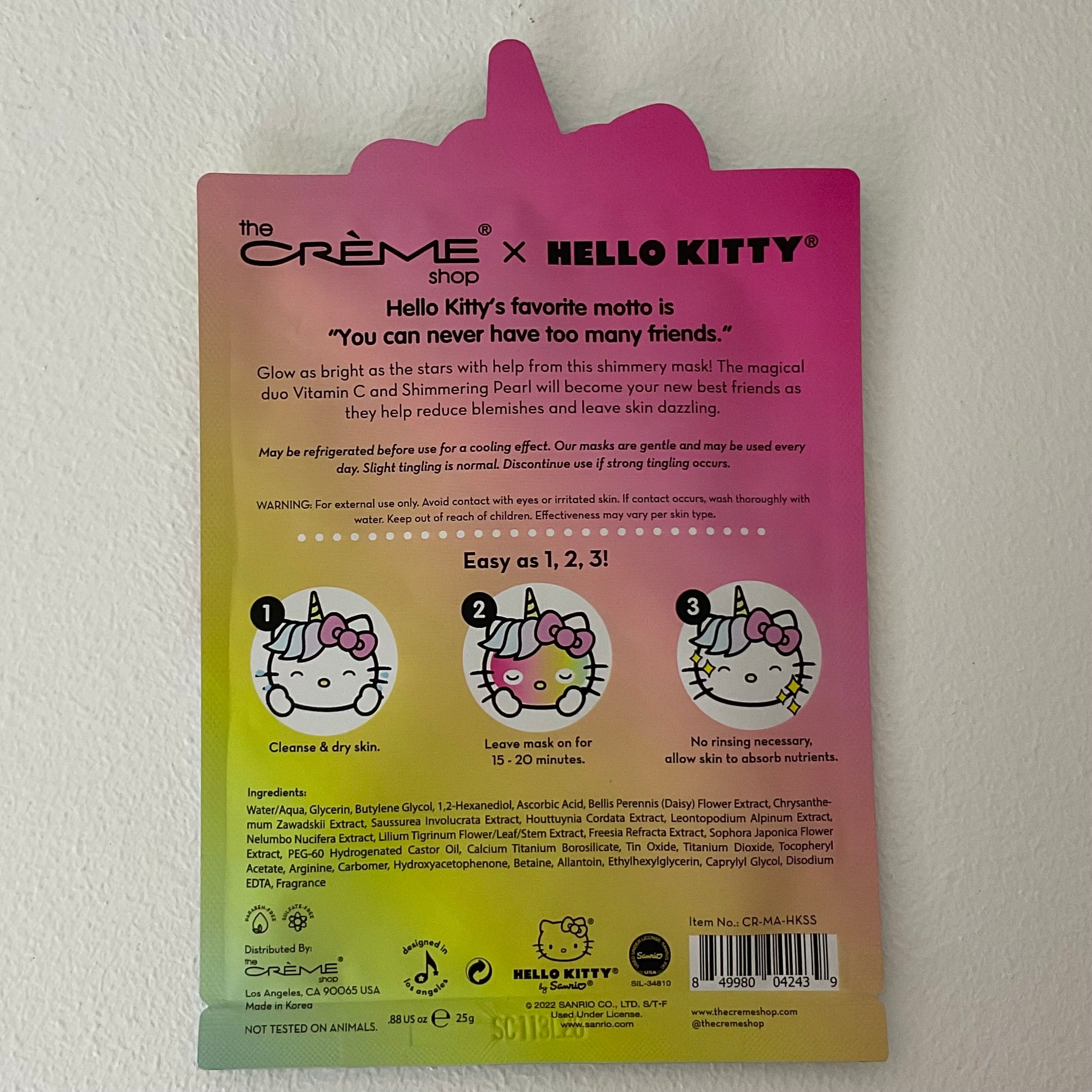 The Crème Shop x Hello Kitty Shooting Stars Sheet Mask