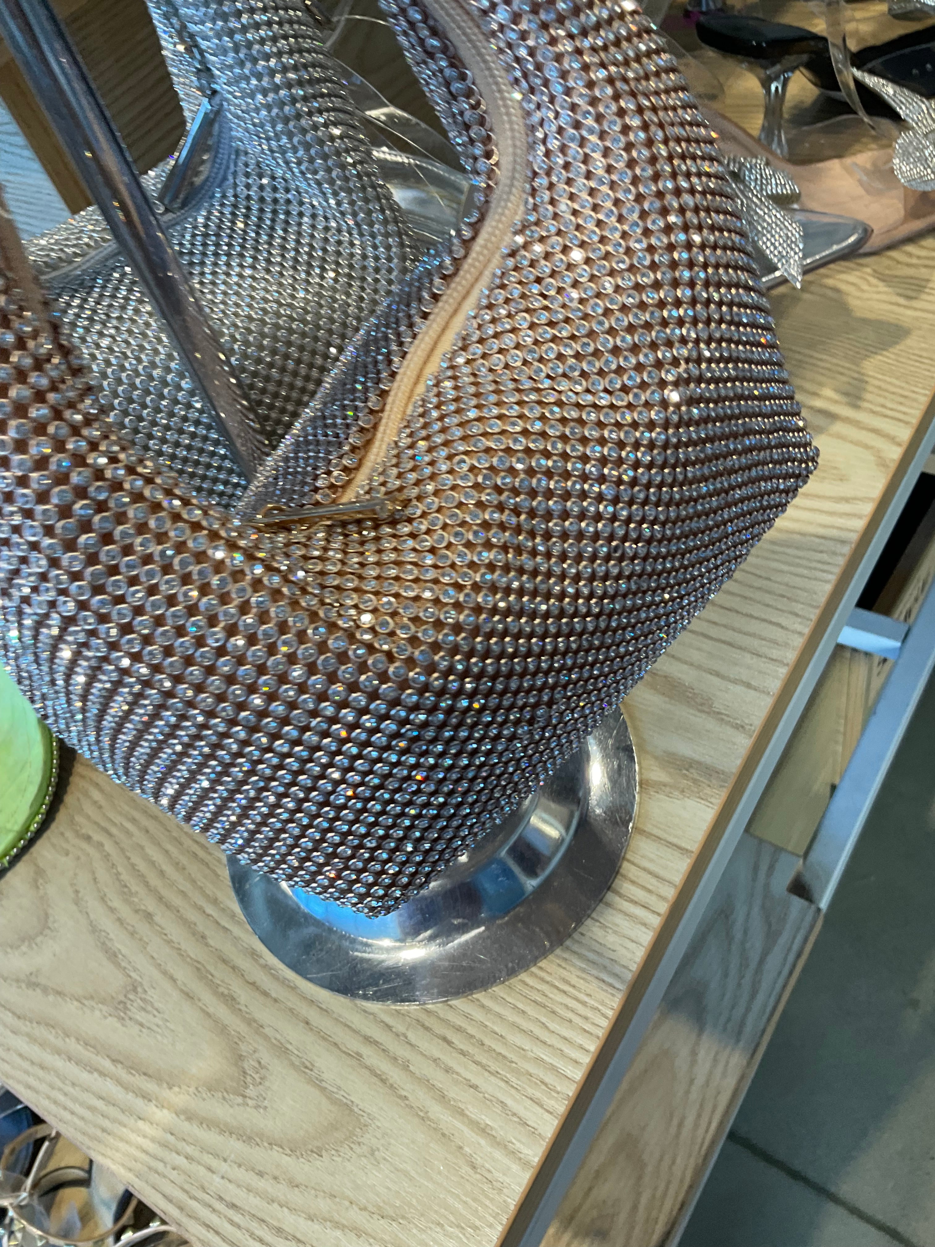 Gigi’s Rhinestone Handbag w/ Detachable Chain