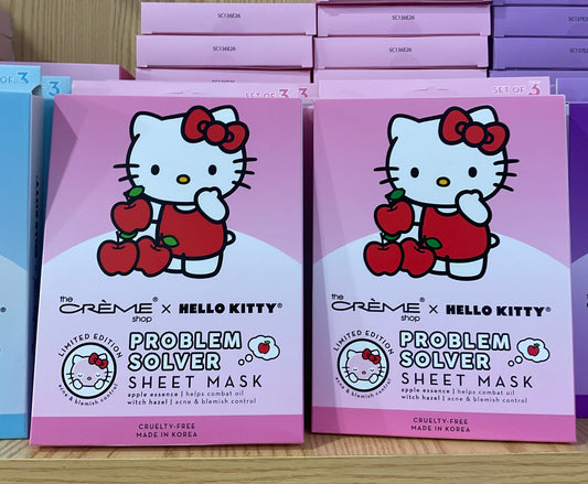 The Crème Shop x Sanrio Hello Kitty Problem Solver Sheet Mask (Set of 3)