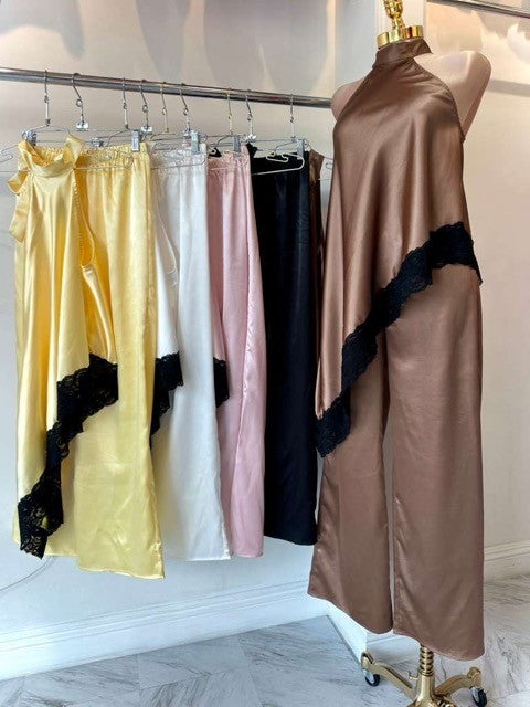 Leslie Satin Stretch Set
