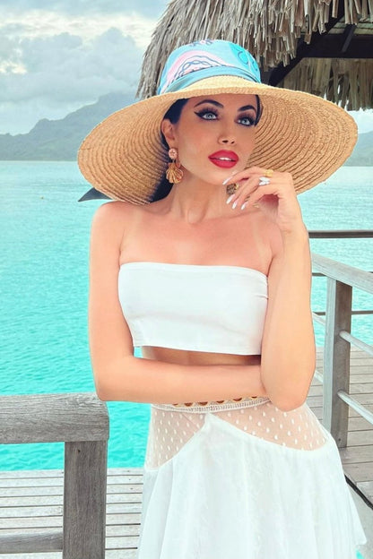 Jessica Bara Paityn Two Piece Ruffle Set As Seen On Carolina Delgado