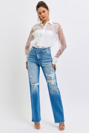 Stacy Super High Rise Dad Jeans - PREORDER