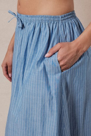 Kylie Waist Tie Stripe Maxi Skirt - PREORDER