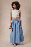 Kylie Waist Tie Stripe Maxi Skirt - PREORDER