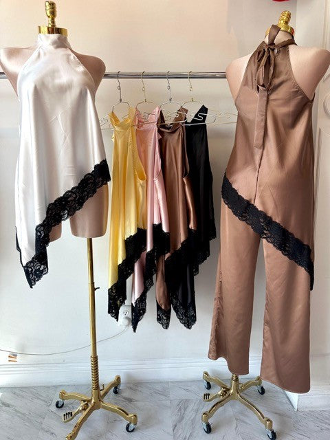 Leslie Satin Stretch Set