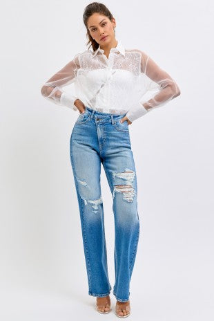 Stacy Super High Rise Dad Jeans - PREORDER