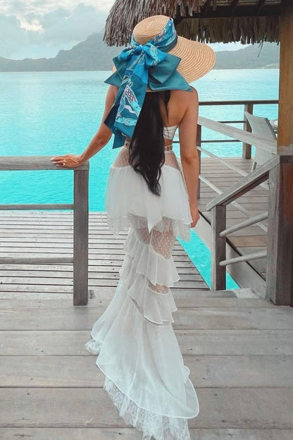 Jessica Bara Paityn Two Piece Ruffle Set As Seen On Carolina Delgado